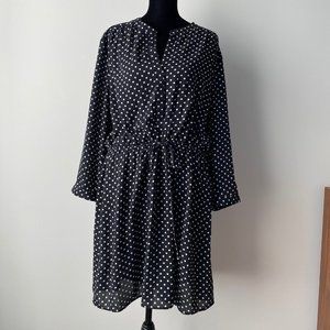 Daniel Rainn Cinch Waist Polka Dot Dress